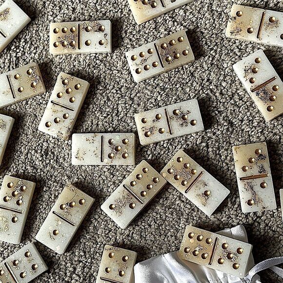 Custom Handmade Playable Resin Dominoes! - Picture 1 of 6